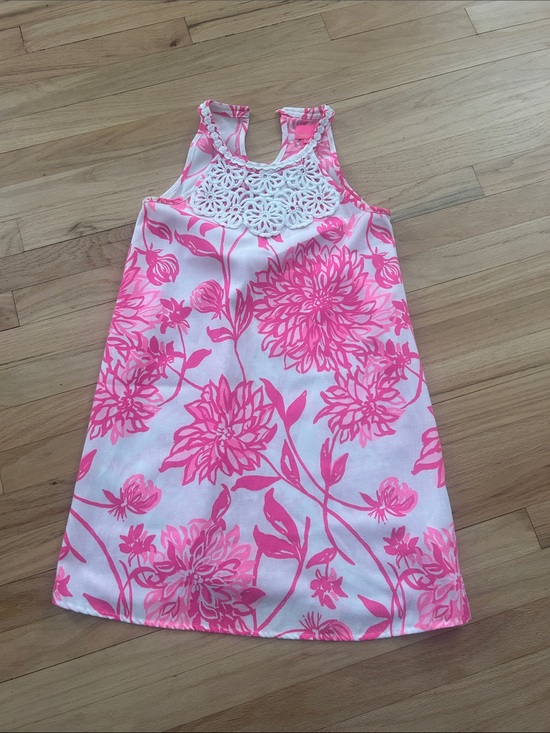 Lilly Pulitzer Other - Lilly Pulitzer White and Hot Pink Floral Sundress